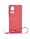 Etui Bizon Case Silicone Sq pro Oppo Reno 10 Pro 5G špinavě růžové