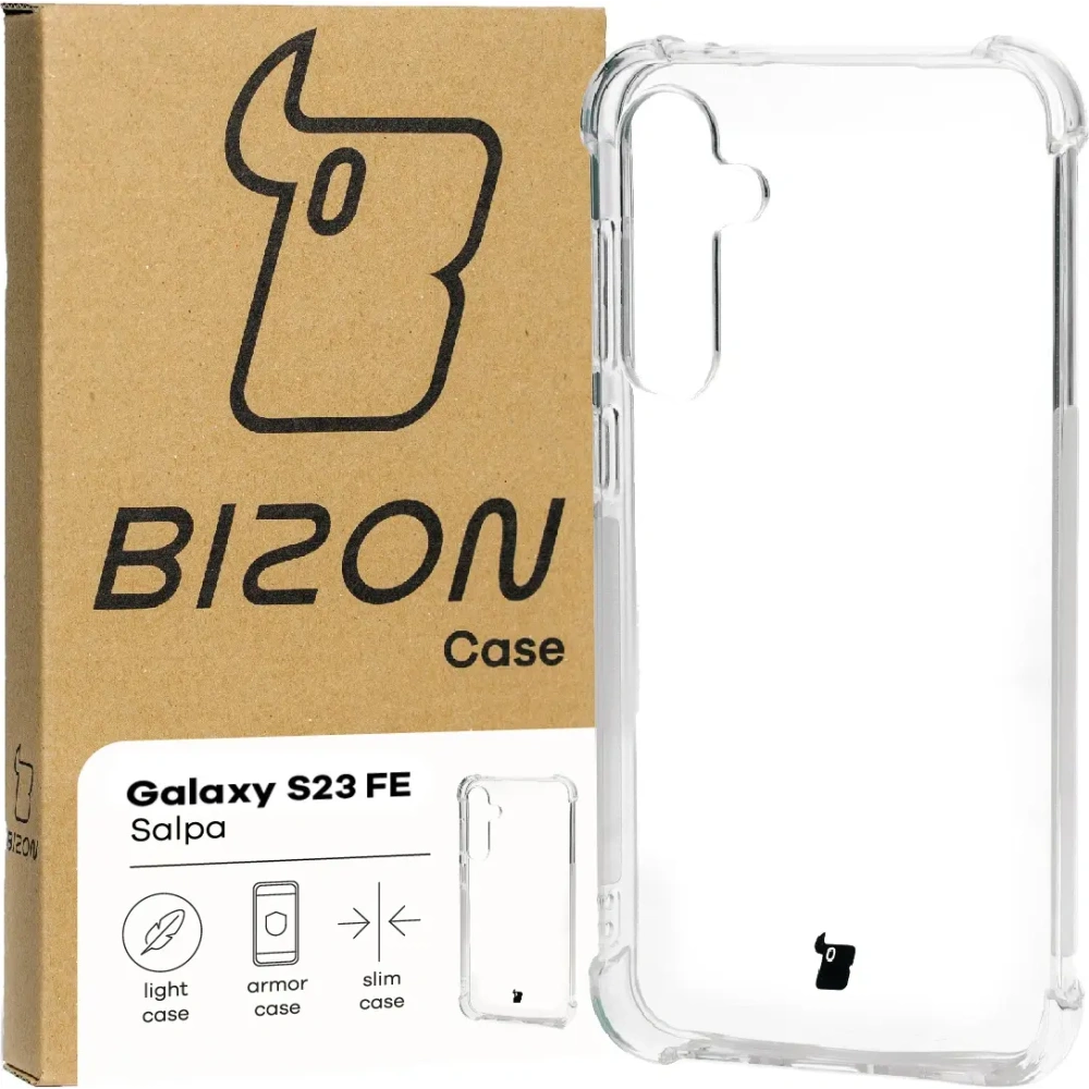 Elastyczne etui Bizon Case Salpa do Samsung Galaxy S23 FE przezroczyste