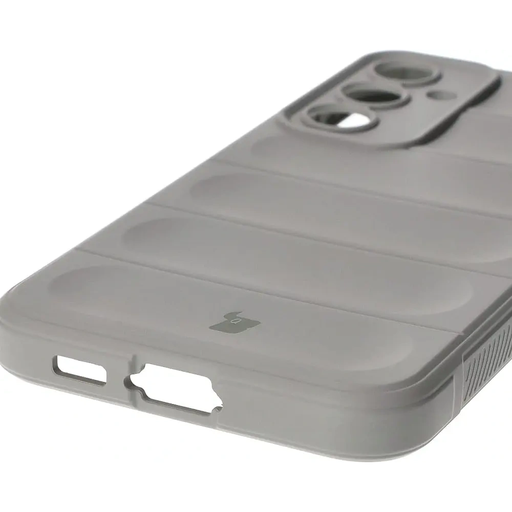 Pancerne etui Bizon Case Tur do Samsung Galaxy S23 FE jasnoszare