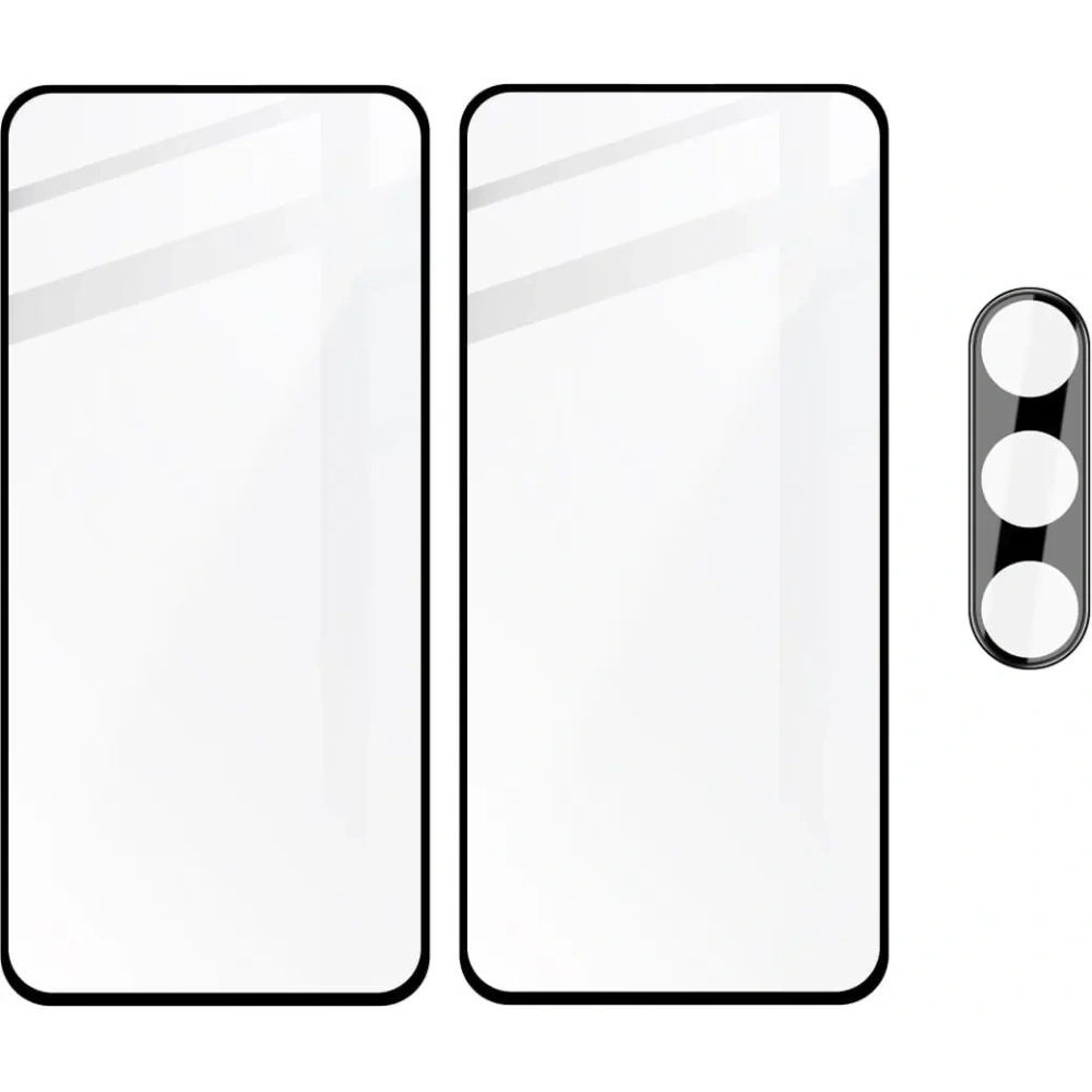 2x Szkło na ekran + szkło na aparat BIZON Edge do Samsung Galaxy S23 FE