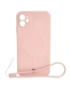 Bizon Case Silicone Magnetic Apple iPhone 11 light pink