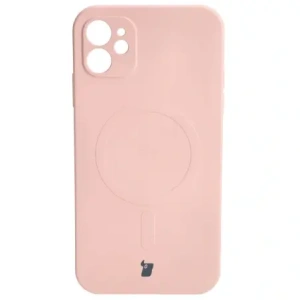 Kup Etui silikonové s magnetickým kroužkem Bizon Case Silicone Magnetic pro Apple iPhone 11 světle růžové - BIZ3357 - {ean13} - Sklep Home Screen