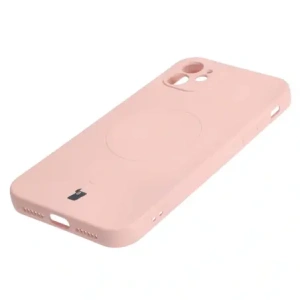 Kup Etui silikonové s magnetickým kroužkem Bizon Case Silicone Magnetic pro Apple iPhone 11 světle růžové - BIZ3357 - {ean13} - Sklep Home Screen