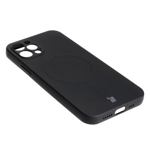 Kup Etui silikonowe z pierścieniem magnetycznym Bizon Case Silicone Magnetic do Apple iPhone 12 Pro czarne - BIZ3358 - {ean13} - Sklep Home Screen
