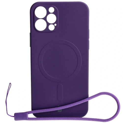 Kup Bizon Case Silikon Magnetic Apple iPhone 12 Pro Pflaume - BIZ3359 - {ean13} - Sklep Home Screen