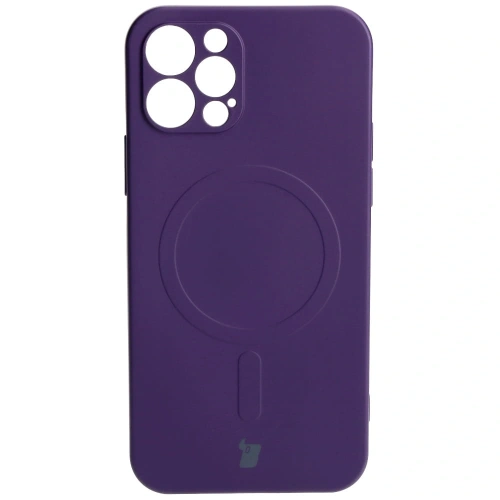 Kup Bizon Case Silicone Magnetic Apple iPhone 12 Pro prune - BIZ3359 - {ean13} - Sklep Home Screen