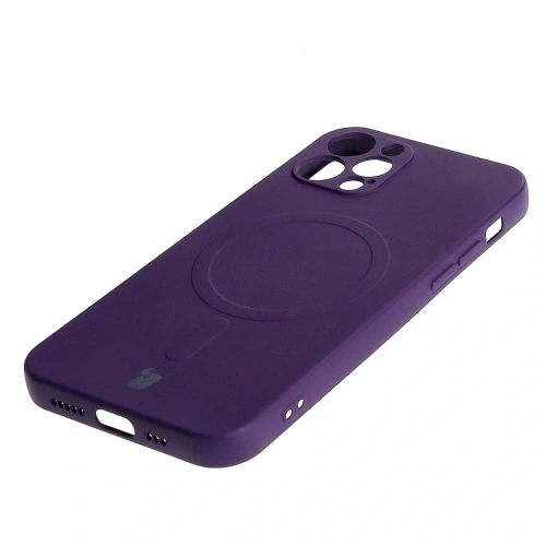 Kup Bizon Case Silikon Magnetic Apple iPhone 12 Pro Pflaume - BIZ3359 - {ean13} - Sklep Home Screen