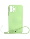 Bizon Case szilikon Magnetic Apple iPhone 12 Pro világos zöld