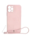 Kup Etui silikonové s magnetickým kroužkem Bizon Case Silicone Magnetic pro Apple iPhone 12 Pro světle růžové - BIZ3361 - {ean13} - Sklep Home Screen