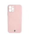 Kup Etui silikonové s magnetickým kroužkem Bizon Case Silicone Magnetic pro Apple iPhone 12 Pro světle růžové - BIZ3361 - {ean13} - Sklep Home Screen