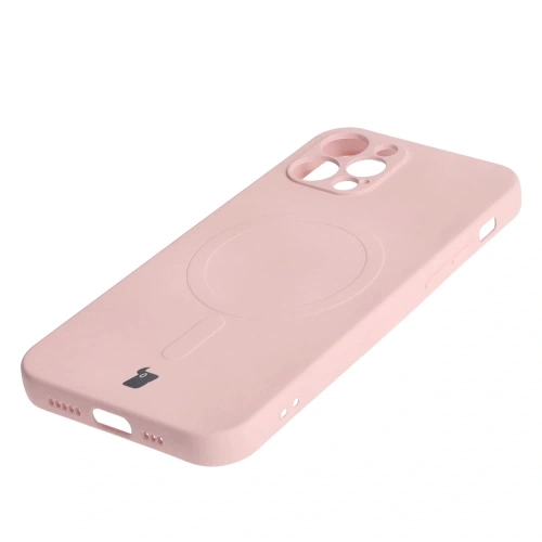 Kup Etui silikonové s magnetickým kroužkem Bizon Case Silicone Magnetic pro Apple iPhone 12 Pro světle růžové - BIZ3361 - {ean13} - Sklep Home Screen
