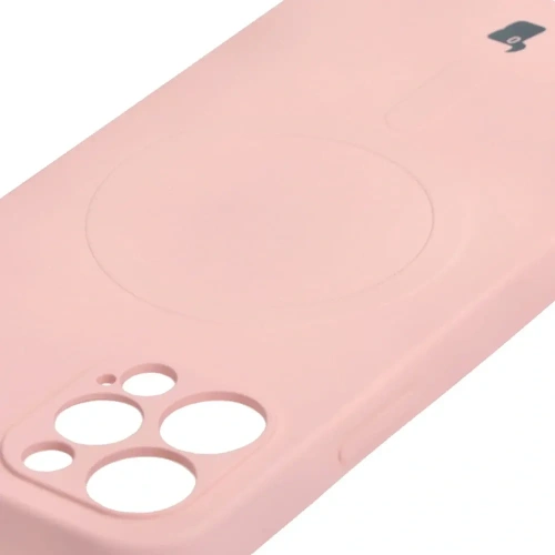 Kup Etui silikonové s magnetickým kroužkem Bizon Case Silicone Magnetic pro Apple iPhone 12 Pro světle růžové - BIZ3361 - {ean13} - Sklep Home Screen
