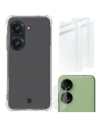 Bizon Case Clear Pack case + 2x screen glass + lens glass Asus Zenfone 10 clear