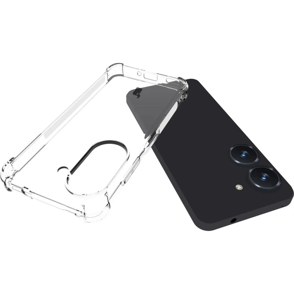 Etui + 2x szkło na ekran + obiektyw Bizon Case Clear Pack do Asus Zenfone 10 przezroczyste