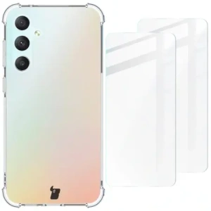Kup Bizon Case Clear Pack Hülle + 2x Bildschirmglas Samsung Galaxy S23 FE klar - BIZ3363 - {ean13} - Sklep Home Screen
