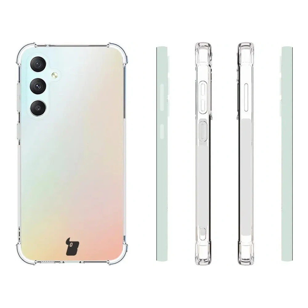 Etui + 2x szkło na ekran Bizon Case Clear Pack do Samsung Galaxy S23 FE przezroczyste