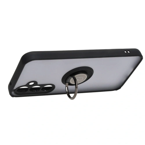 Kup Etui s úchytem na prst Bizon Case Hybrid Ring pro Samsung Galaxy S23 FE kouřové s černým rámečkem - BIZ3364 - {ean13} - Sklep Home Screen