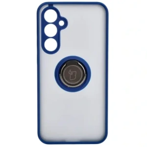 Kup Bizon Case Hybrid Ring Samsung Galaxy S23 FE rauchig mit einem navyblauen Rahmen - BIZ3365 - {ean13} - Sklep Home Screen