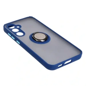 Kup Bizon Case Hybrid Ring Samsung Galaxy S23 FE rauchig mit einem navyblauen Rahmen - BIZ3365 - {ean13} - Sklep Home Screen