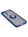 Kup Bizon Case Hybrid Ring Samsung Galaxy S23 FE rauchig mit einem navyblauen Rahmen - BIZ3365 - {ean13} - Sklep Home Screen