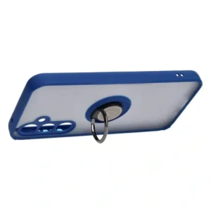 Kup Bizon Case Hybrid Ring Samsung Galaxy S23 FE rauchig mit einem navyblauen Rahmen - BIZ3365 - {ean13} - Sklep Home Screen