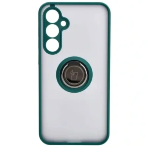 Kup Bizon Case Hybrid Ring Samsung Galaxy S23 FE rauchig mit einem dunkelgrünen Rahmen - BIZ3366 - {ean13} - Sklep Home Screen
