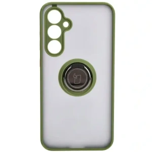 Kup Bizon Case Hybrid Ring Samsung Galaxy S23 FE rauchig mit einem grünen Rahmen - BIZ3367 - {ean13} - Sklep Home Screen