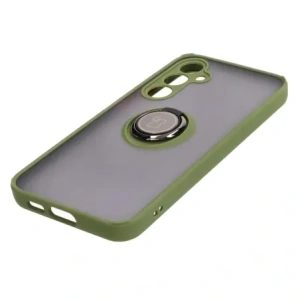 Kup Bizon Case Hybrid Ring Samsung Galaxy S23 FE rauchig mit einem grünen Rahmen - BIZ3367 - {ean13} - Sklep Home Screen