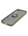 Kup Bizon Case Hybrid Ring Samsung Galaxy S23 FE rauchig mit einem grünen Rahmen - BIZ3367 - {ean13} - Sklep Home Screen