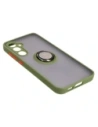 Kup Bizon Case Hybrid Ring Samsung Galaxy S23 FE rauchig mit einem grünen Rahmen - BIZ3367 - {ean13} - Sklep Home Screen