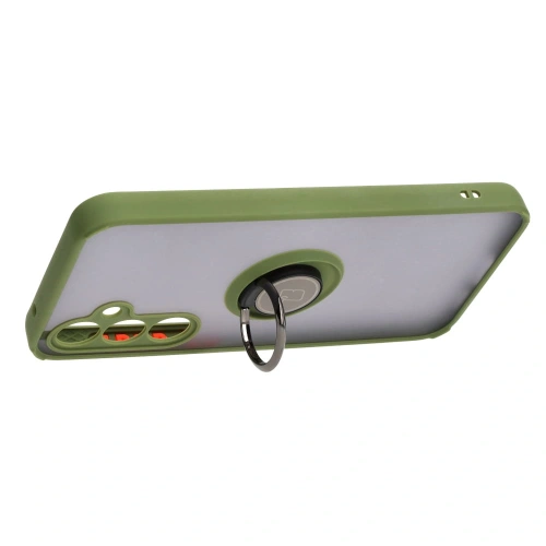 Kup Bizon Case Hybrid Ring Samsung Galaxy S23 FE fumuriu cu un cadru verde - BIZ3367 - {ean13} - Sklep Home Screen