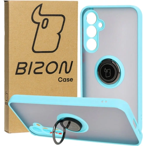 Buy Bizon Case Hybrid Ring Samsung Galaxy S23 FE smoky with a light blue frame - BIZ3368 - {ean13} - Home Screen Store Europe