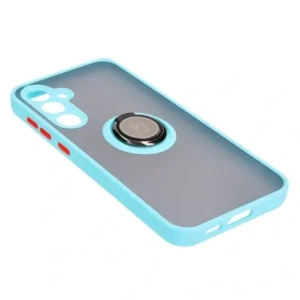 Kup Bizon Case Hybrid Ring Samsung Galaxy S23 FE rauchig mit einem hellblauen Rahmen - BIZ3368 - {ean13} - Sklep Home Screen