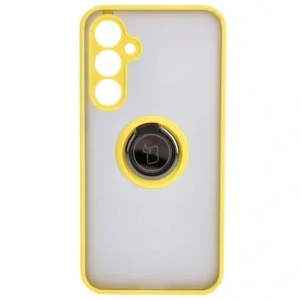Kup Bizon Case Hybrid Ring Samsung Galaxy S23 FE rauchig mit einem gelben Rahmen - BIZ3369 - {ean13} - Sklep Home Screen