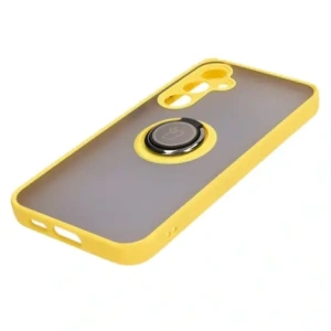 Kup Bizon Case Hybrid Ring Samsung Galaxy S23 FE rauchig mit einem gelben Rahmen - BIZ3369 - {ean13} - Sklep Home Screen