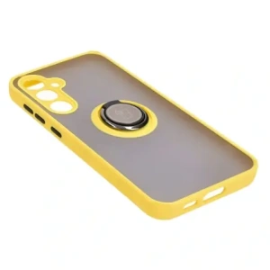 Kup Bizon Case Hybrid Ring Samsung Galaxy S23 FE rauchig mit einem gelben Rahmen - BIZ3369 - {ean13} - Sklep Home Screen