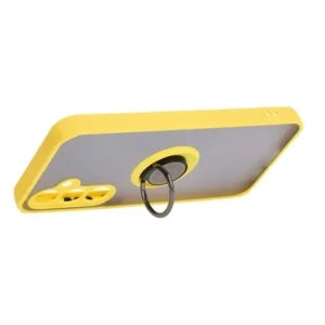 Kup Bizon Case Hybrid Ring Samsung Galaxy S23 FE rauchig mit einem gelben Rahmen - BIZ3369 - {ean13} - Sklep Home Screen