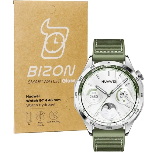 Kup Bizon Glass Watch Hydrogel Huawei Watch GT 4 46 mm [2 PACK] - BIZ3371 - {ean13} - Sklep Home Screen