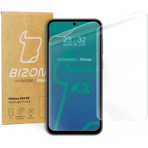Buy Bizon Glass Hydrogel Front Samsung Galaxy S23 FE [2 PACK] - BIZ3372 - {ean13} - Home Screen Store Europe