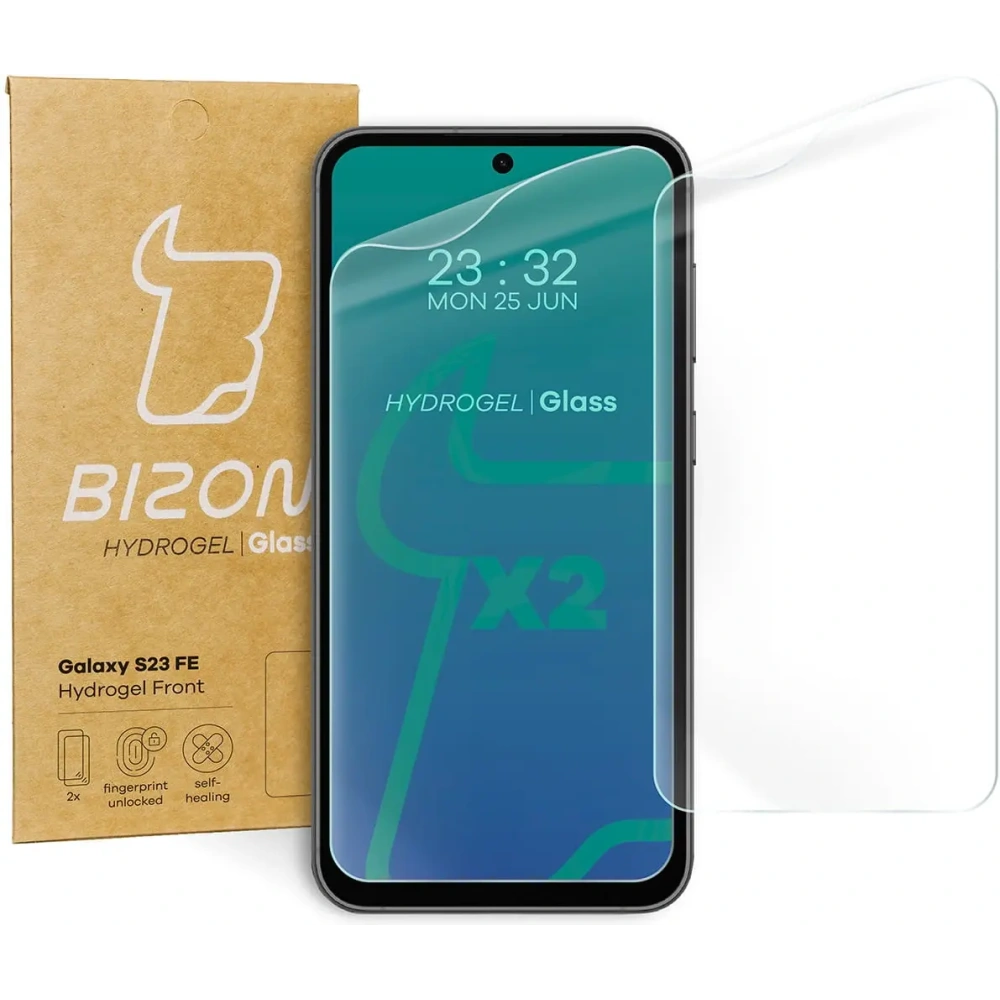 Folia hydrożelowa na ekran Bizon Glass Hydrogel Front do Samsung Galaxy S23 FE [2 PACK]