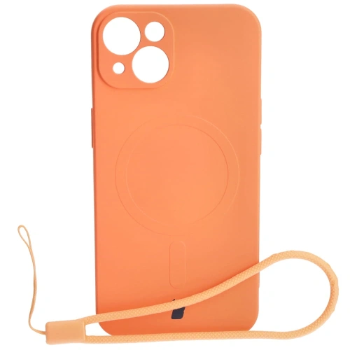Kup Etui silikonové s magnetickým kroužkem Bizon Case Silicone Magnetic pro Apple iPhone 13 v barvě mrkve - BIZ3375 - {ean13} - Sklep Home Screen