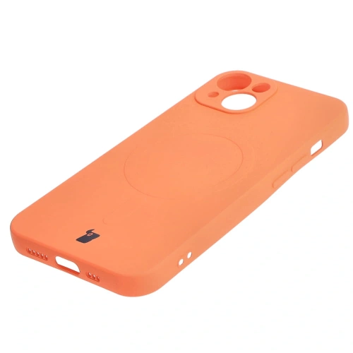 Kup Etui silikonové s magnetickým kroužkem Bizon Case Silicone Magnetic pro Apple iPhone 13 v barvě mrkve - BIZ3375 - {ean13} - Sklep Home Screen