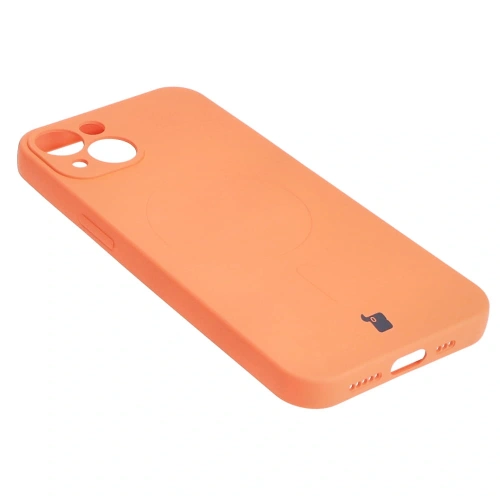 Kup Etui silikonové s magnetickým kroužkem Bizon Case Silicone Magnetic pro Apple iPhone 13 v barvě mrkve - BIZ3375 - {ean13} - Sklep Home Screen