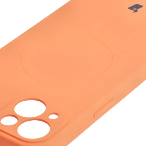 Kup Etui silikonové s magnetickým kroužkem Bizon Case Silicone Magnetic pro Apple iPhone 13 v barvě mrkve - BIZ3375 - {ean13} - Sklep Home Screen