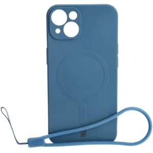 Kup Etui silikonowe z pierścieniem magnetycznym Bizon Case Silicone Magnetic do Apple iPhone 13 granatowe - BIZ3376 - {ean13} - Sklep Home Screen