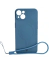 Bizon Case Silicone Magnetic Apple iPhone 13 sötétkék