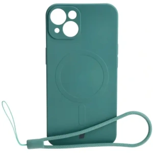 Kup Etui silikonowe z pierścieniem magnetycznym Bizon Case Silicone Magnetic do Apple iPhone 13 ciemnozielone - BIZ3377 - {ean13} - Sklep Home Screen