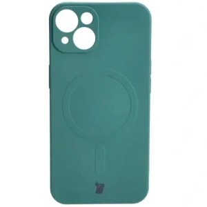 Kup Etui silikonowe z pierścieniem magnetycznym Bizon Case Silicone Magnetic do Apple iPhone 13 ciemnozielone - BIZ3377 - {ean13} - Sklep Home Screen
