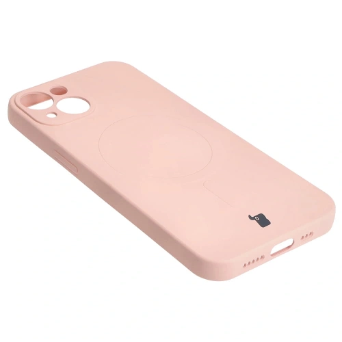Kup Etui silikonové s magnetickým kroužkem Bizon Case Silicone Magnetic pro Apple iPhone 13 světle růžové - BIZ3379 - {ean13} - Sklep Home Screen