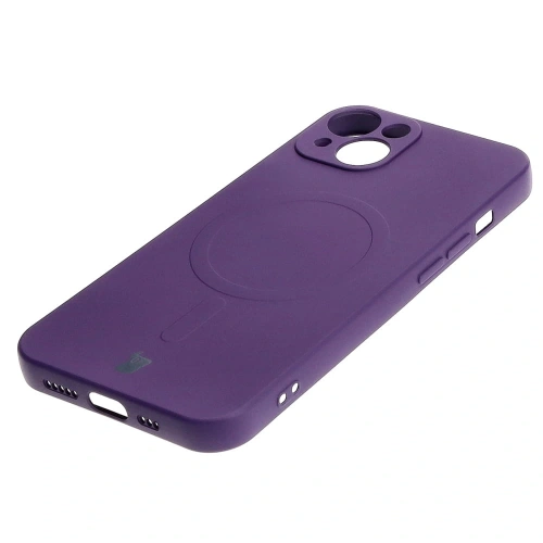Kup Silikonové pouzdro s magnetickým kroužkem Bizon Case Silicone Magnetic pro Apple iPhone 13 švestkové - BIZ3381 - {ean13} - Sklep Home Screen